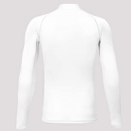 Youth Thermal Compression Shirt Fleece Lined Turtle Neck Active Base Layer 1