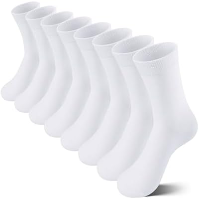 8 Pairs Kids Crew Socks for Boys Girls Soft Cotton Novelty
