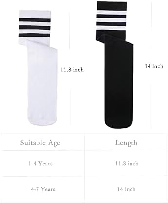 Smart Durable soccer socks for Kids Easy-Fit 5 Pairs Ages 3