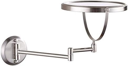 Sturdy Wall-Mounted Makeup Mirror 8-inch 3x Magnifying LCARY