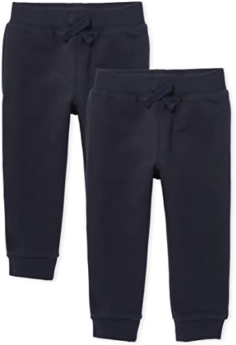 The Childrens Place Baby Boys Active Fleece Jogger Pants 2 Pack
