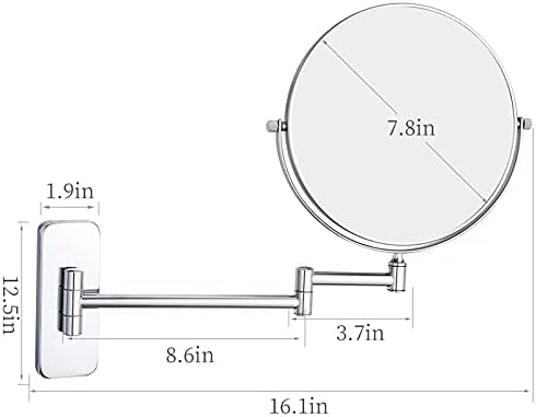 Double-Sided Makeup Mirror with 360-Degree Swivel