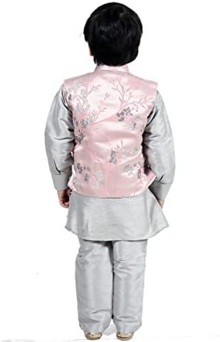 TADEX Ethnic Kurta Pant Set With Jacket 3pcs