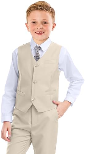 Boys Formal Suit 5-Piece Set Tuxedo for Boys