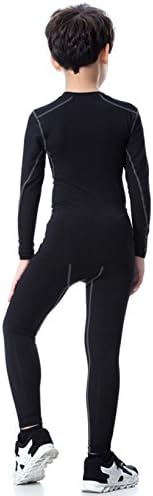 Youth Boys Compression Baseball Shirts Pants Set