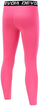 DevorOPA Boys Compression Pants for Basketball Baseball - Quick-Drystructors Fit