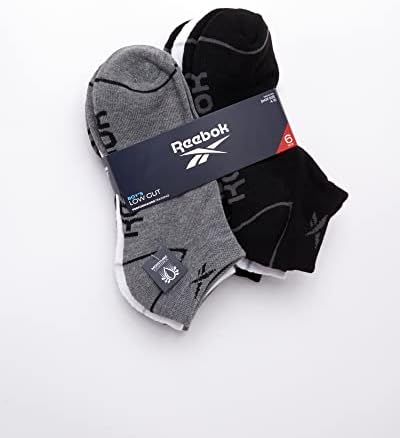 Reebok Boys Ankle Socks 6 Pack with Arch Support