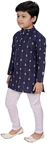 Tathastu Boys Festive Cotton Kurta Pajama Set