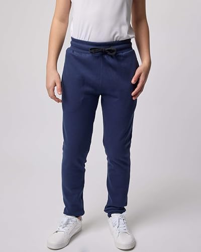 Real Essentials 3 Pack Boys Cotton Fleece Joggers Sweatpants
