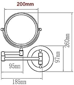 Stylish FUDGIO Wall-Mounted Makeup Mirror for Bathroom Bed Room Use