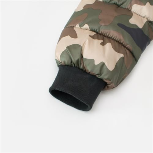 Camouflage Puffer Jacket for Kids Thermal Soft printed