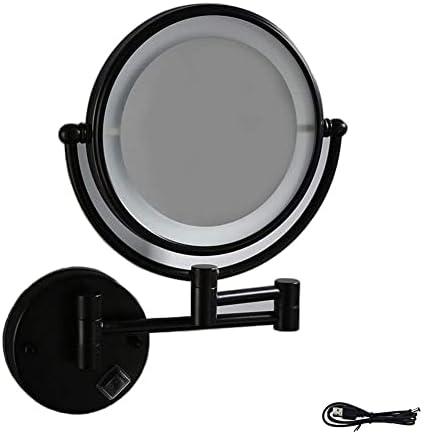 FUDGIO LED Lighted Wall Mount Makeup Mirror