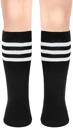 Smart Durable soccer socks for Kids Easy-Fit 5 Pairs Ages 3