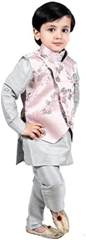 TADEX Ethnic Kurta Pant Set With Jacket 3pcs