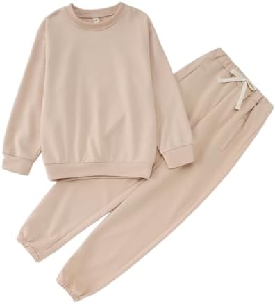 MODNTOGA Big Kid SweatSuit Set 2PCS for Boys Girls