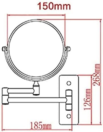 Perfect Elegance Wall-Mounted Makeup Mirror