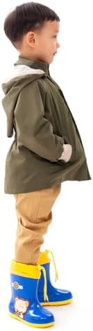Biniduckling Kids Rain Jacket Water-Resistant Reflective Style-Forward
