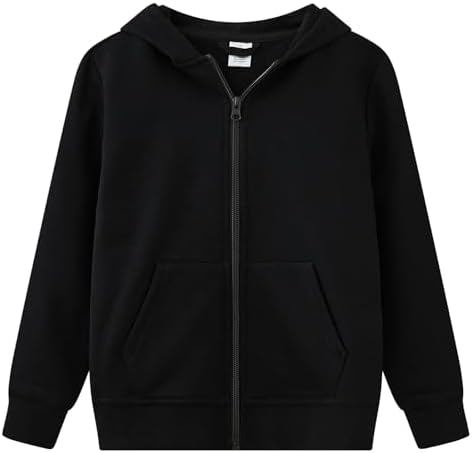 UMELOK Kids Full Zip-Up Hoodie Sweatshirt for Boys and Girls