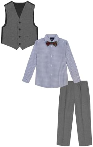 Tommy Hilfiger Boys 4-Piece Formal Suit Vest Set 1
