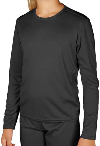 Hot Chillys Youth Peach Skins Crewneck Thermal Base Layer Top