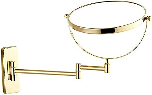 LCD Rechargeable Makeup Mirror with Lights 360 Rotation for Bathroom