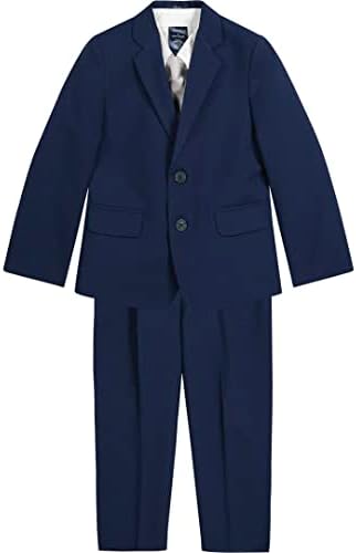Nautica Boys 4-Piece Tuxedo Set with Dress Shirt Bow Tie Jacket Pants