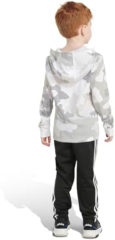 Adidas Boys Camo Fleece Hoodie Set
