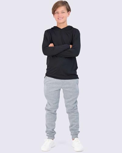 3-Pack Dry-Fit Youth Boys Premium Active Long Sleeve Hoodies