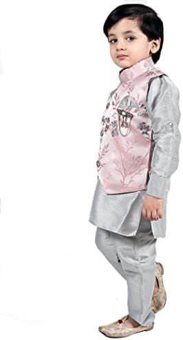 TADEX Ethnic Kurta Pant Set With Jacket 3pcs
