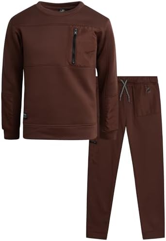 Body Glove Boys Jogger Set - Cozy Fleece Pullover Jogger Pants 8-12