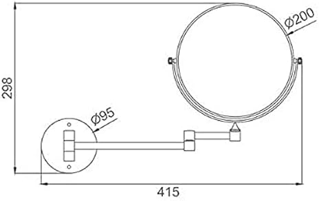 FudiGio Dual-Sided Vanity Mirror
