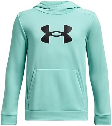 Big Logo Armour Fleece Hoodie for Boys Heat-Tracking Lightweight Stylish
