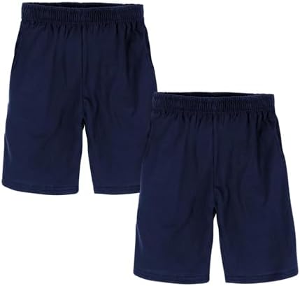 Two-Piece Comfortable Cotton Shorts with Pockets