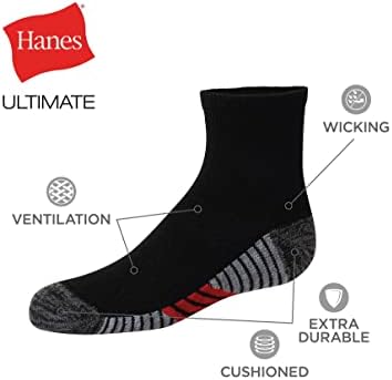 Hanes Boys Double Tough Performance Socks 10-Pack