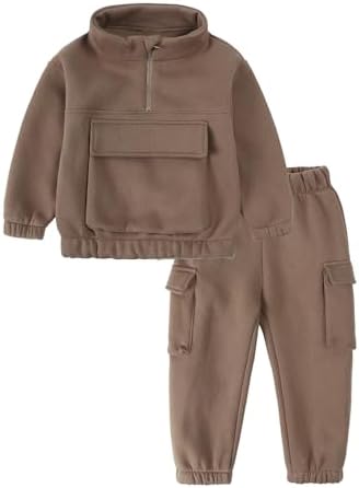 Thick Fleece Tracksuit Set for Kids Trusted for Warmness