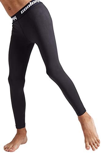 COOLOMG Boys Girls Compression Leggings Base Layers