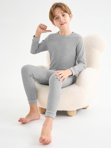 Resinta 3-Pack Boys Waffle Thermal Underwear Set Soft Warm for Winter