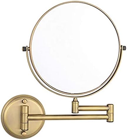 Versatile Wall-Mounted Makeup Mirror with Swivel Head