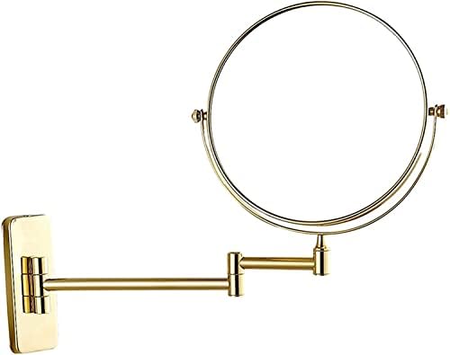 LCD Rechargeable Makeup Mirror with Lights 360 Rotation for Bathroom