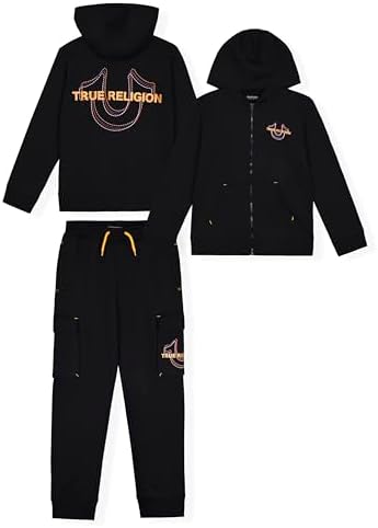 True Religion Boys 2-Piece Fleece Tracksuit Set