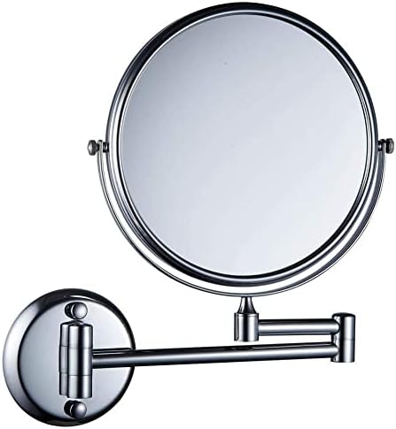 8-inch Chrome 3x Magnifying Wall-Mounted Vanity Mirror