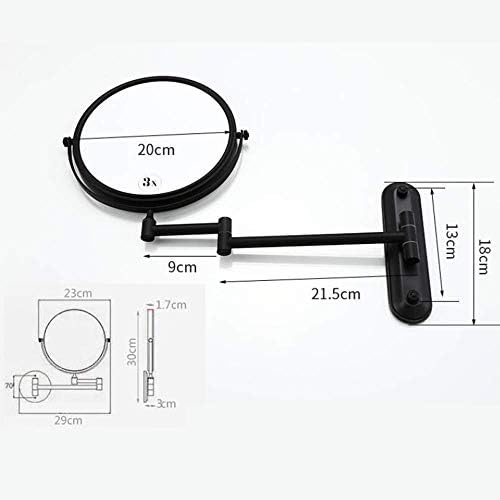 FUDGIO 3X Magnification Double Sided Makeup Mirror