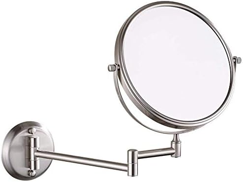 Sturdy Wall-Mounted Makeup Mirror 8-inch 3x Magnifying LCARY