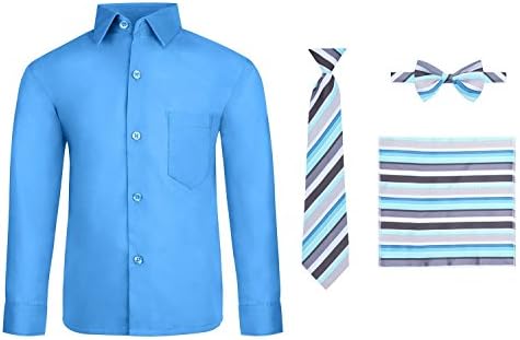 S H Churchill Co Boys 4 Piece Dress Shirt Set