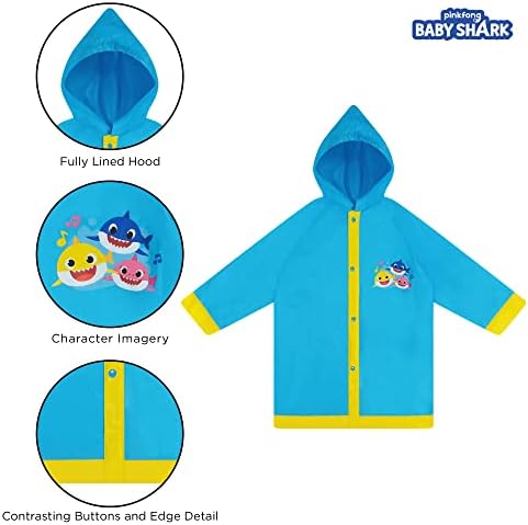 Nickelodeon Boys Umbrella Poncho Set Baby Shark Toddler Rain Protection