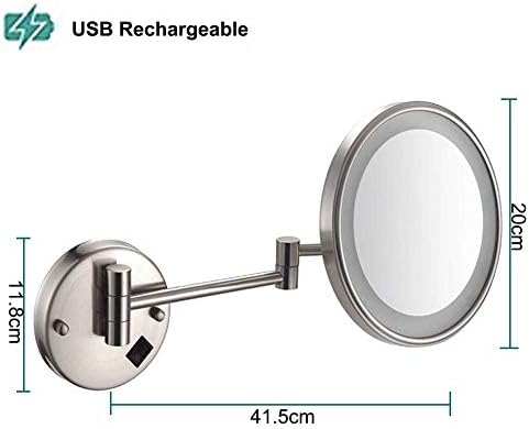 Wall-Mount 5X Makeup Mirror