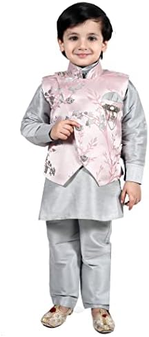 TADEX Ethnic Kurta Pant Set With Jacket 3pcs