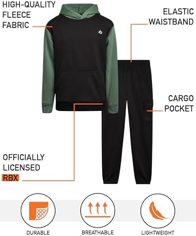 RBX Boys Fleece Jogger Set - Comfortable Stylish Set for Kids