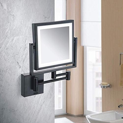 8 inch LED Light Double-Sided Wall-Mounted Vanity Makeup Mirror