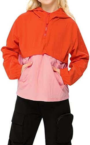 LionJie Boys Packable Rain Jacket - Waterproof Lightweight for 3-12Y